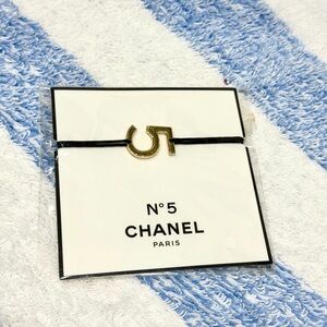 Chanel Gold and Black No. 5 Charm Bracelet